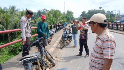 Motor Tak Bertuan Ditemukan Warga di Jembatan Kembar Jujuhan