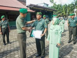 27 Prajurit Kodim 0416 Bute Naik Pangkat, 1 Pindah Tugas