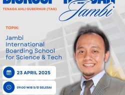 Diskusi “Rabuan” Tenaga Ahli Gubernur Jambi Bahas Gagasan Sekolah Internasional Berbasis Sains dan Teknologi