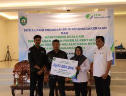 BPJamsostek Muara Bungo Serahkan Santunan Kematian BKBK GDM