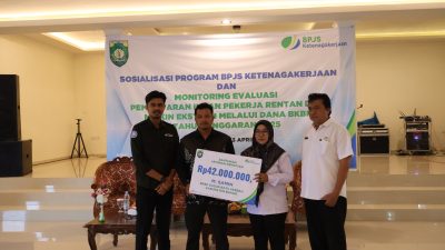 BPJamsostek Muara Bungo Serahkan Santunan Kematian BKBK GDM