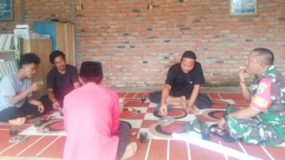 Sambangi Ponpes Al Amanah, Ini Pesan Babinsa Serda Seprizal Saputra