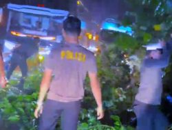 Gerak Cepat Satlantas Polres Tebo, Amankan Lokasi Pohon Tumbang