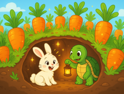 Dongeng Anak: Lala si Kelinci yang Belajar Patuh dari Kebun Ajaib