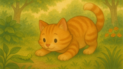 Kucing dan Ulat