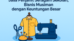 Jasa Penjahit Seragam Sekolah, Bisnis Musiman dengan Keuntungan Besar
