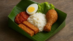 Nasi Bungkus Daun Pisang: Makanan Praktis dan Lezat untuk Dinikmati di Kebun Sawit