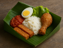 Nasi Bungkus Daun Pisang: Makanan Praktis dan Lezat untuk Dinikmati di Kebun Sawit