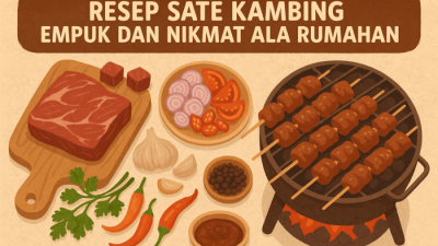 Resep Sate Kambing Empuk dan Nikmat ala Rumahan