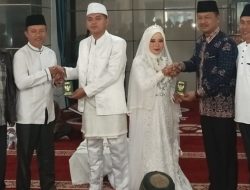 Wabup Murison Beri Nasehat Pernikahan Pratu Wildan Syakbani dan Lucyana Febriani