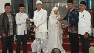 Wabup Murison Beri Nasehat Pernikahan Pratu Wildan Syakbani dan Lucyana Febriani
