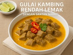 Gulai Kambing Rendah Lemak dengan Santan Nabati