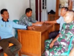 Cegah Karhutla di Musim Kemarau, Babinsa Suraji Koordinasi dengan Pemdes