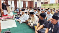 Keluarga Besar Polres Tebo Gelar Sholat Idul Adha, di Aula Bhayangkara