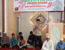 Sambut Hari Bhayangkara, Polres Bungo Adakan Zikir dan Doa Bersama