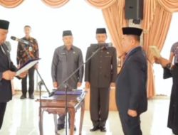 Lantik Sekda Tebo, Bupati Agus Rubiyanto : Wujudkan Pelayanan Publik Yang Prima
