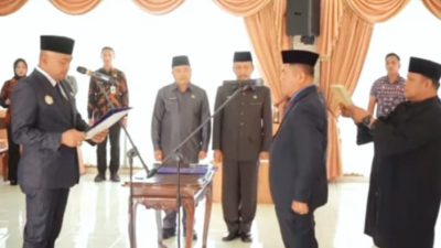 Lantik Sekda Tebo, Bupati Agus Rubiyanto : Wujudkan Pelayanan Publik Yang Prima