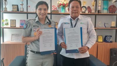 Jasa Raharja Jambi Teken Komitmen Bersama PT Pegadaian Tingkatkan Kepatuhan Pembayaran PKB dan SWDKLLJ