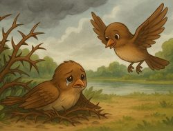 Burung Pipit dan Angin Kencang