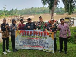 Camat Bathin III Bersama TNI-Polri Turun ke Lokasi Beri Himbauan Hentikan Aktivitas PETI