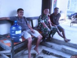 Babinsa Serda Seprizal Saputra, Ajak Warga Jaga Keamanan Beraktivitas