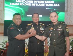 Danrem 042/Gapu pimpin acara Sertijab Kasrem 042/Gapu