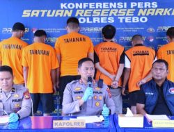 Polres Tebo Tangani 14 Kasus Narkoba Juni – Juli 2025, 21 Pelaku Diamankan