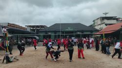 Tim Voly Persit Pengurus Cabang, Pukul Telak Tim Persit Koramil 04/Pulau Temiang