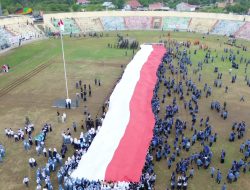 Dandim 0416/Bute Letkol Dedy Pungky, Kreator Pembentang Bendera Merah Putih Raksasa di Momen HUT RI Ke-80 di Tebo