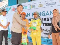 Polres Tebo Bersama Bulog Gelar Gerakan Pangan Murah, Jaga Stabilitas Harga Beras