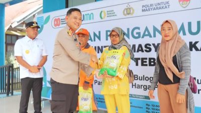 Polres Tebo Bersama Bulog Gelar Gerakan Pangan Murah, Jaga Stabilitas Harga Beras