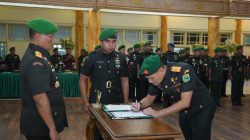 Danrem 042/Gapu Terima Penyerahan Jabatan Kasrem 042/Gapu, Tegaskan Soliditas dan Dedikasi Prajurit
