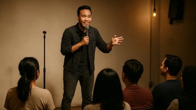Di Balik Layar: Cerita Para Komedian Lokal Saat Tour Stand‐up Comedy di Kota Kecil