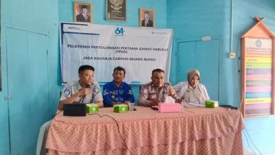 Jasa Raharja Bungo Gelar Sosialisasi Keselamatan Berlalu Lintas dan Pelatihan PPGD di Kelurahan Manggis