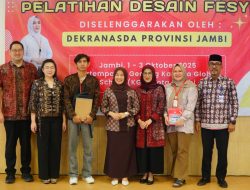Wastra Jambi Naik Kelas, Hj. Hesti Haris Buka Pelatihan Desain Fesyen