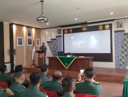 Beri Arahan Kepada Prajurit, Ini Pesan Dandim 0416 Bute