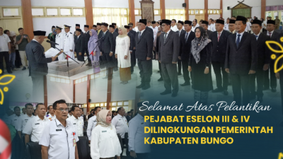 Kepala BPKAD Bungo Ucapkan Selamat Atas Pelantikan Pejabat Eselon III & IV