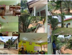 SDN 207/II Tirta Mulya Bungo Memprihatinkan, Plafon Jebol dan Jurang Mengintai Siswa