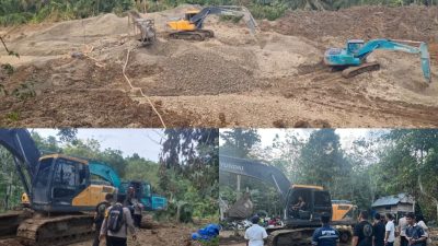 Tim Satgas Peti Bungo, Amankan Dua Alat Berat dan Operator