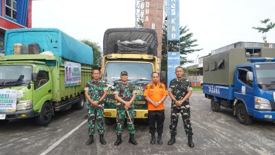 Danrem 042/Gapu Lepas Bantuan Sosial untuk Korban Bencana Sumatera Barat