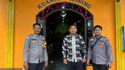 Pengamanan Ibadah Natal di GKLI Kuamang Kuning Berlangsung Aman dan Kondusif