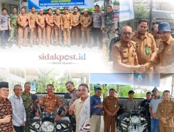 Dukung Program Pengelolaan Sampah, Pemkec Pasar Muara Bungo Serahkan 5 Unit Kendaraan Roda Tiga