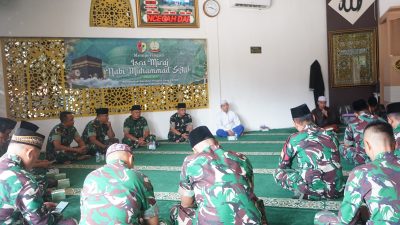Kodim 0416/Bute Peringati Isra Mi’raj Nabi Muhammad SAW, Bentuk Karakter Prajurit PRIMA