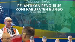 Pengurus KONI Bungo 2025–2029 Resmi Dilantik, Bupati Ucapkan Selamat