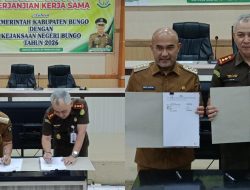 Pemkab Bungo Tandangani Perjanjian Kerjasama Dengan Kejaksaan Negeri, Cegah Potensi Hukum