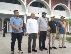 Muhammad Adani Hadiri Aksi Kurve Bersih-bersih Serentak di Masjid Agung Al Mubarak