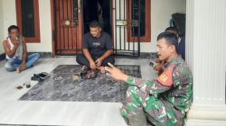 Babinsa Serma Eko Ajak Warga Saling Peduli, dan Jaga Keamanan Desa