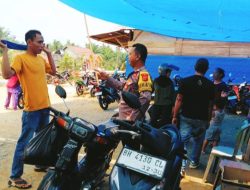 Cek Pasar, Aiptu Dadan Ajak Warga Waspada Aksi Kejahatan