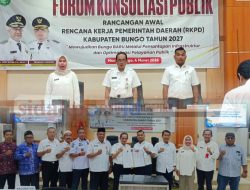 Pemkab Bungo Gelar Forum Konsultasi Publik RKPD Kabupaten Bungo 2027 
