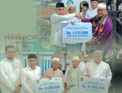 Safari Ramadhan, BPJS Ketenagakerjaan Serahkan Santunan JKM dan Bantuan Pembangunan Masjid di Tanjung Agung